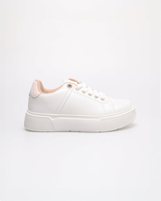 YX207 Ladies Blush Accent Platform Sneakers