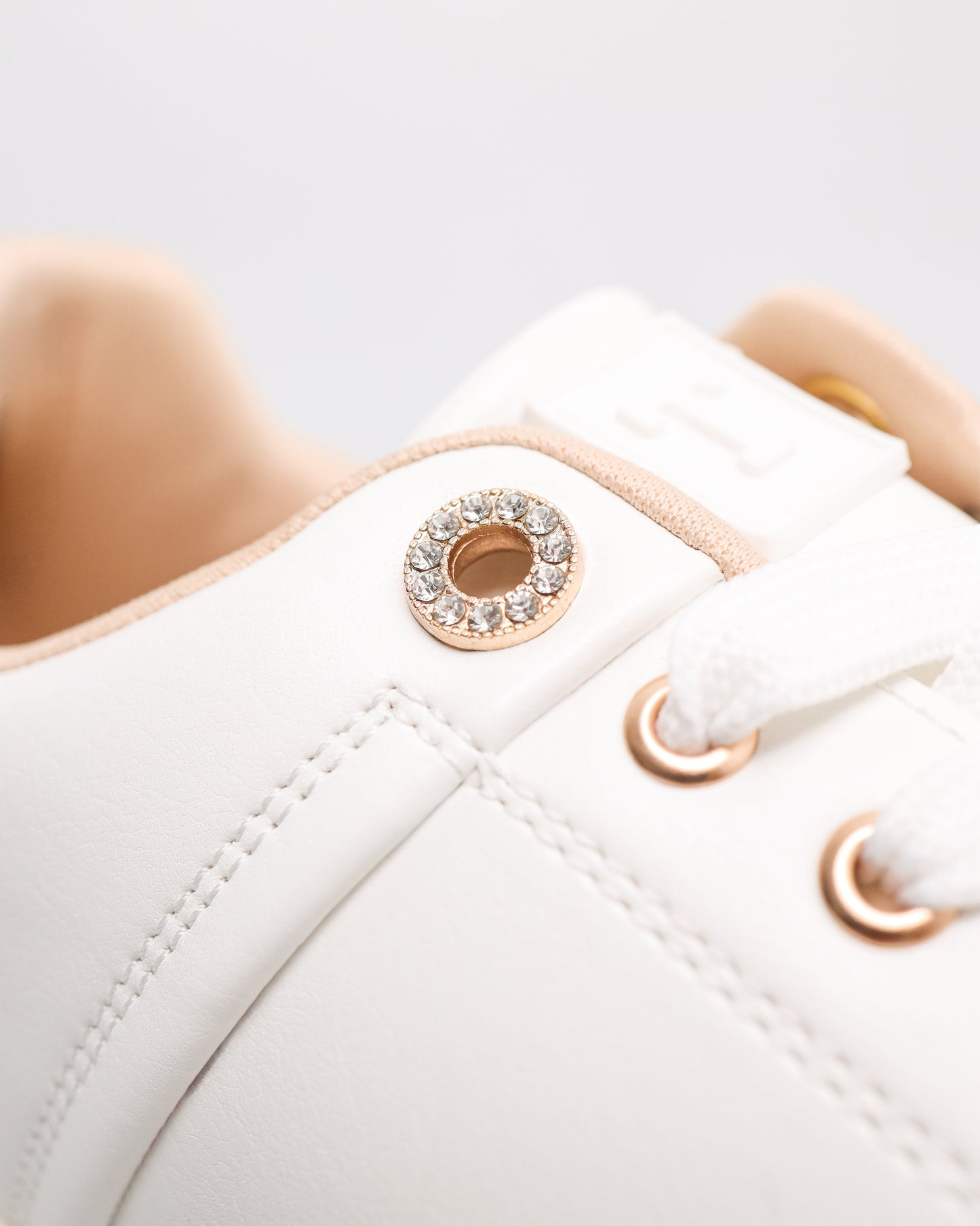YX207 Ladies Blush Accent Platform Sneakers
