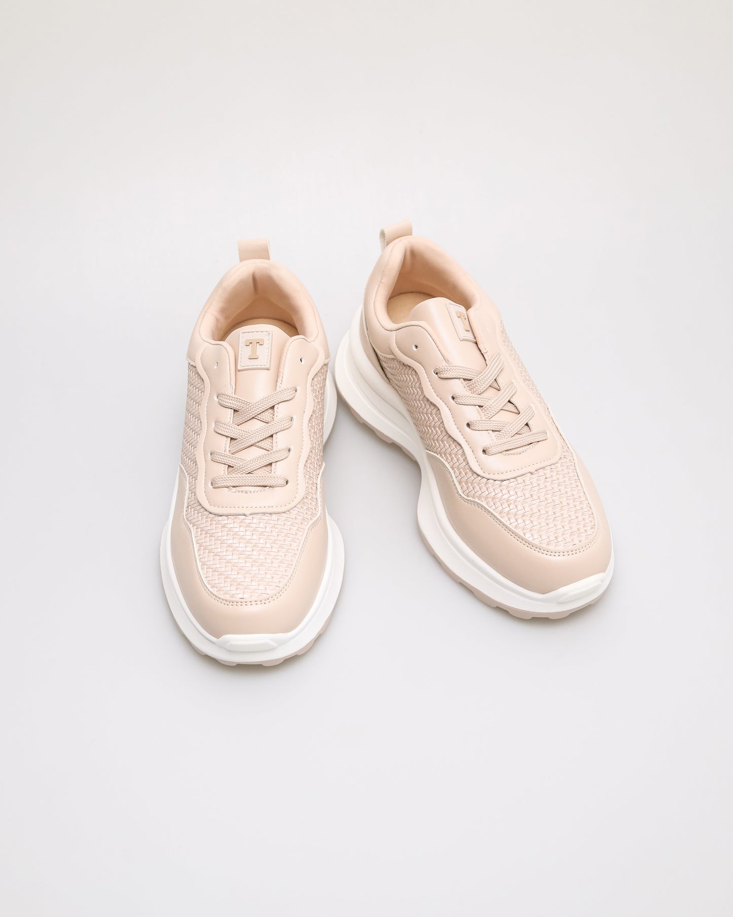 Tomaz YX208 Ladies Woven Lace up Sneakers