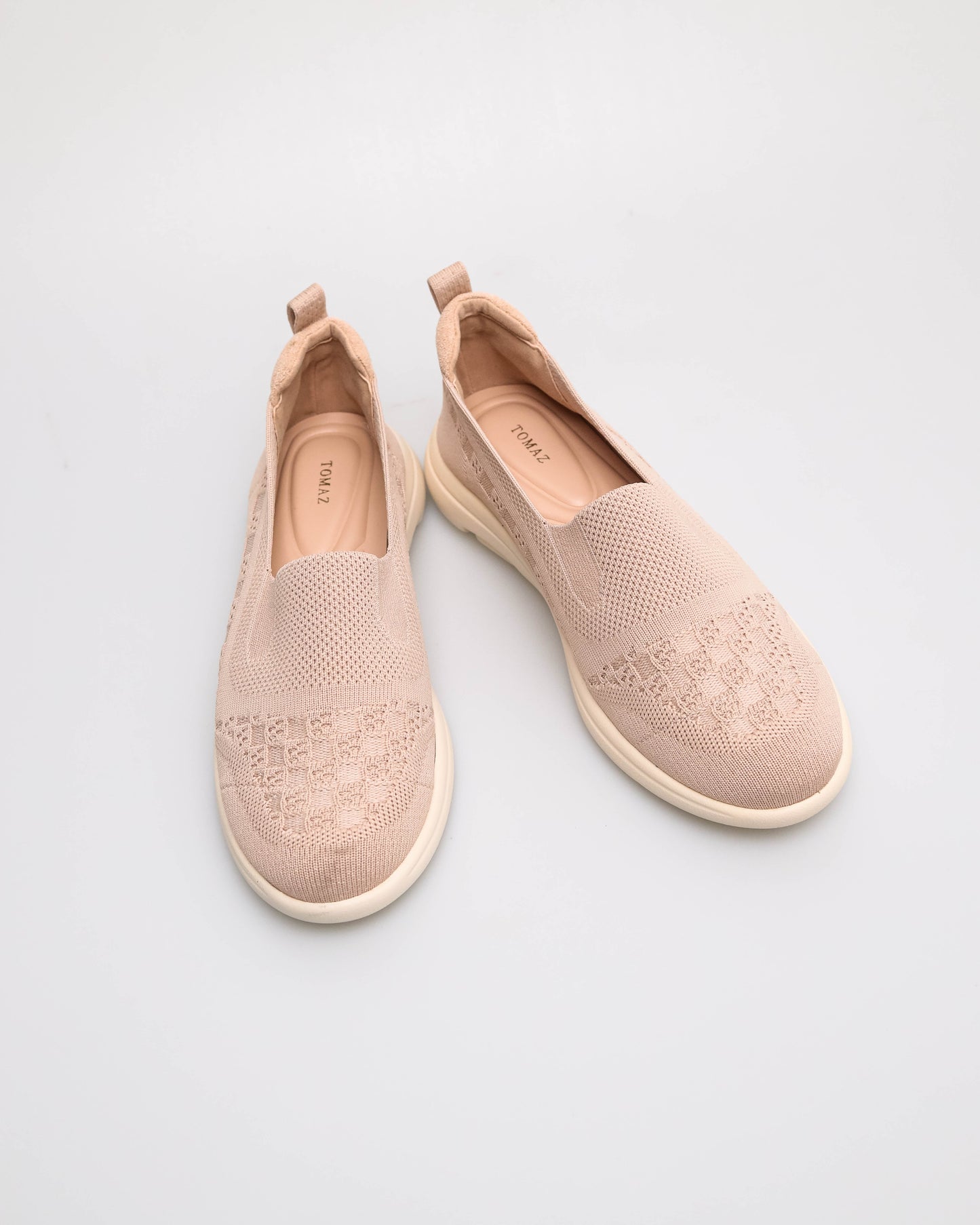 Tomaz NN570 Ladies Knitted Slip on Sneakers