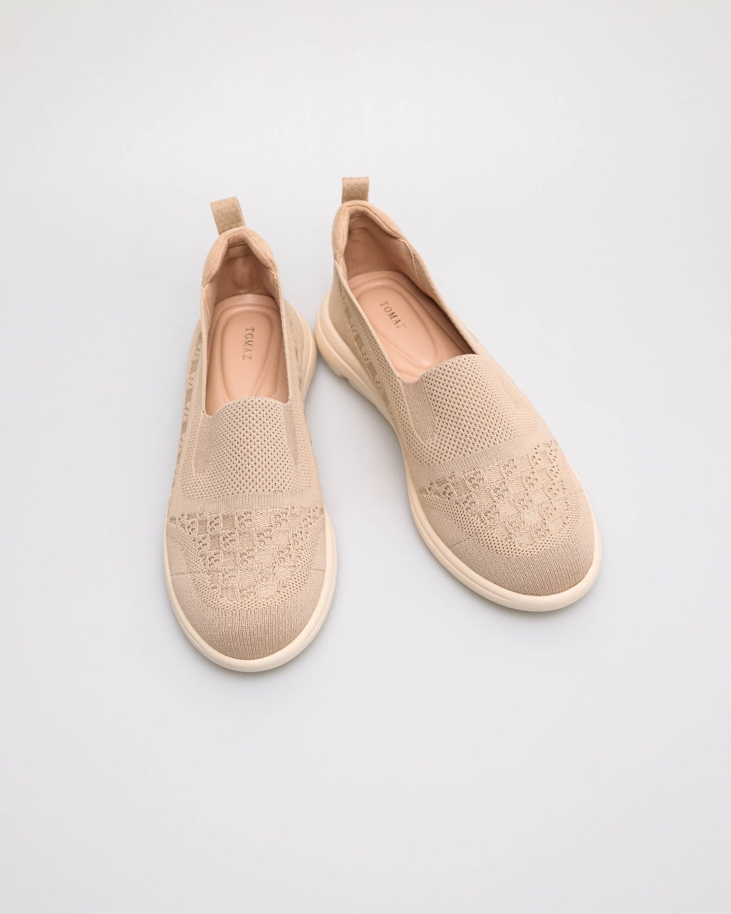 Tomaz NN570 Ladies Knitted Slip on Sneakers