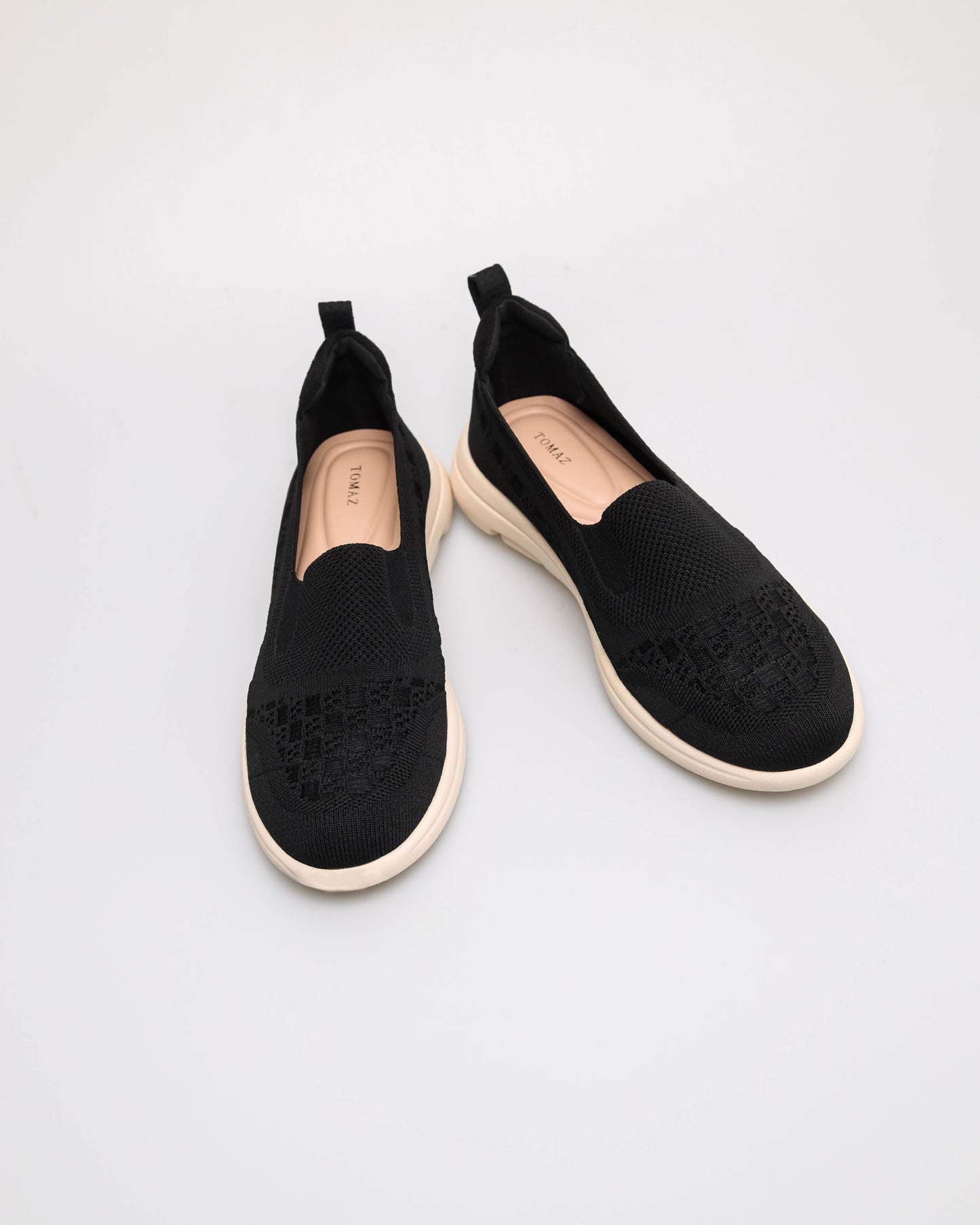 Tomaz NN570 Ladies Knitted Slip on Sneakers